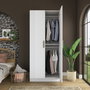 Hanah Home Armario Blanco con Estanterías